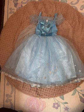 Sparkling Light Blue Frozen Inspired Princess Dress Costume for Kids